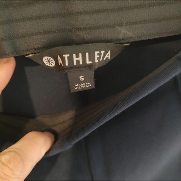 Athleta Greenwich Flare Split Hem Leggings Small Navy - Picture 8 of 14